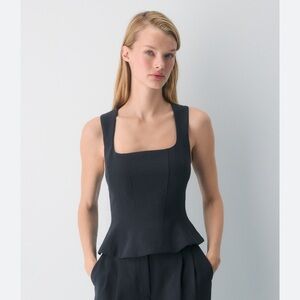 Aritzia Navy Rhodora Bustier